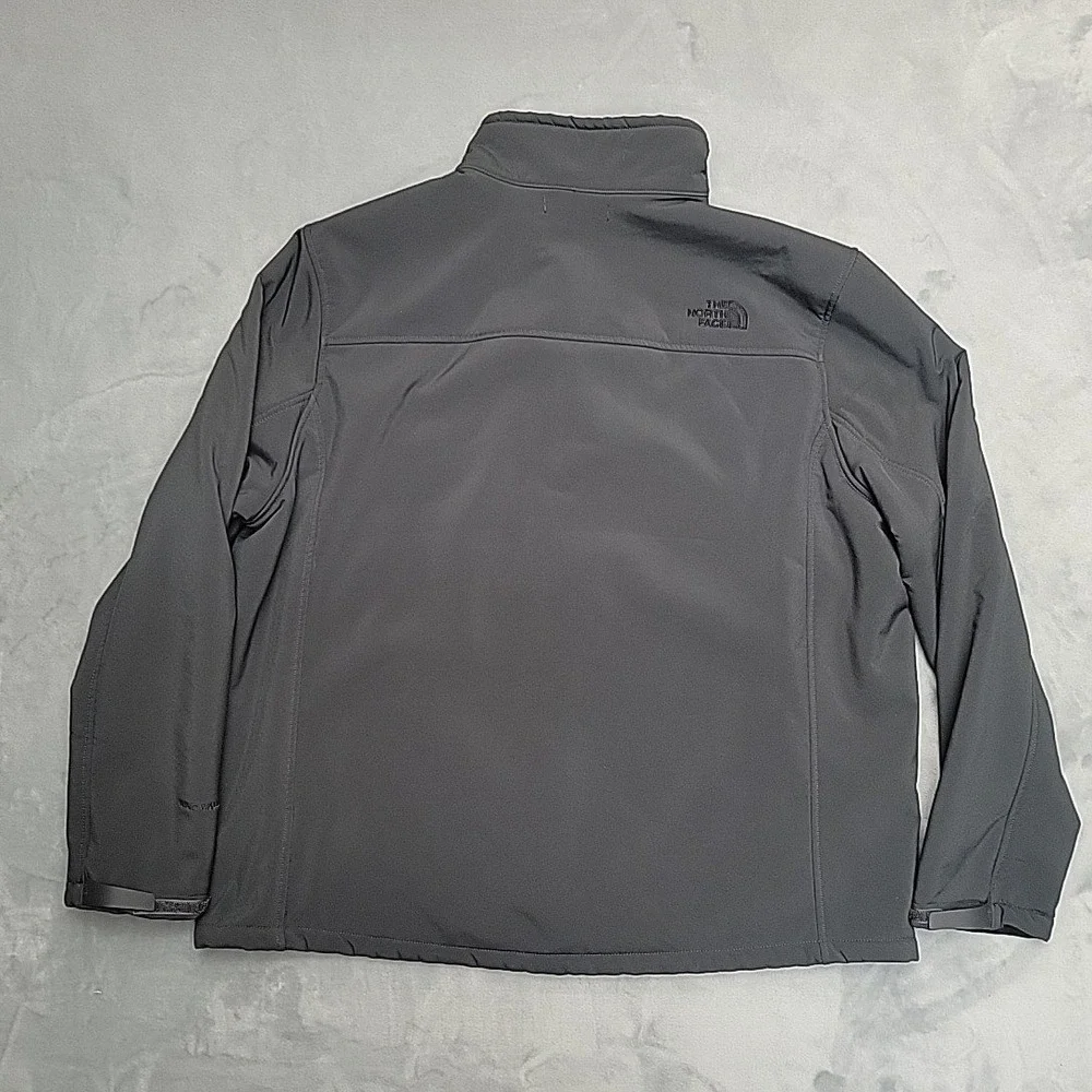 The North Face Jacket Men XXL Gray Windwall Softshell Full Zip Fleece